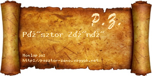 Pásztor Zénó névjegykártya